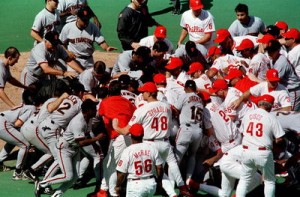 Baseball brawl Baseball brawl